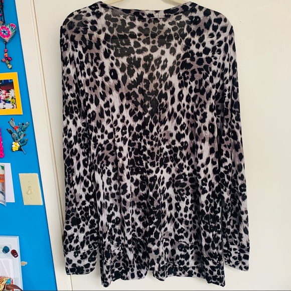 Leopard Button Cardigan - Picture 4 of 4